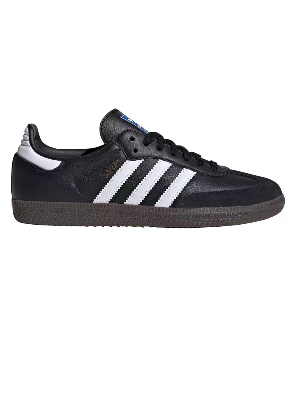 adidas Black White Samba Leather Sneakers
